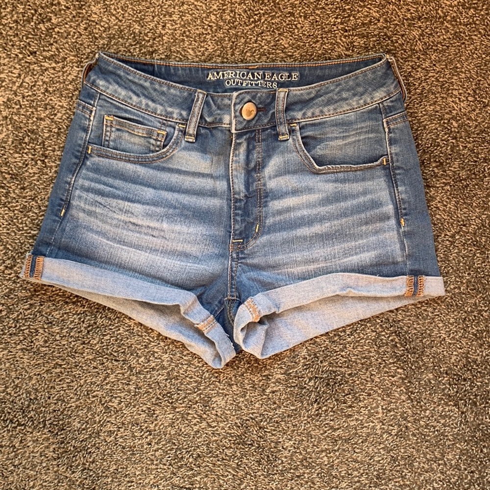 American super stretch jean shorts